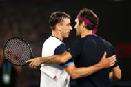 John Millman and Roger Federer